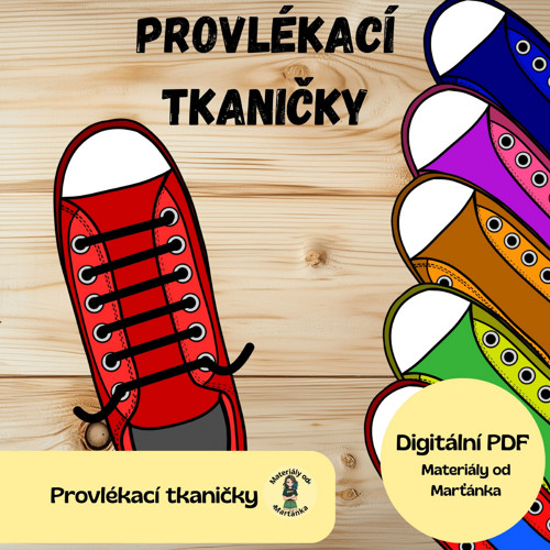 Provlékací tkaničky – Výuková pomůcka pro děti PDF