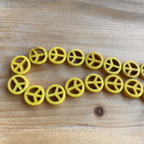 Peace žluté, 4 ks