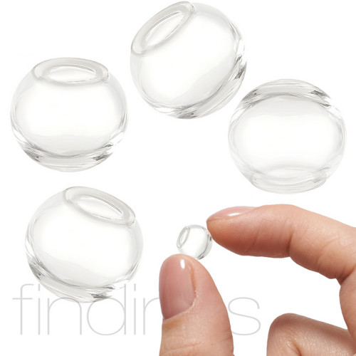 Baňky sklo miniaturní (10mm) / 4ks