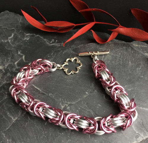 Byzantine rose & silver
