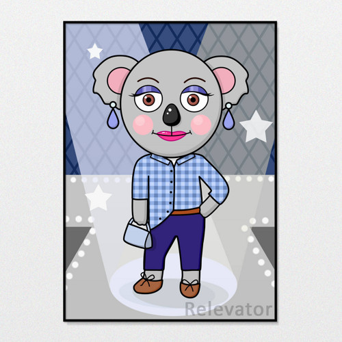 Módní koala ilustrace - pragmatická Martina — foto 1