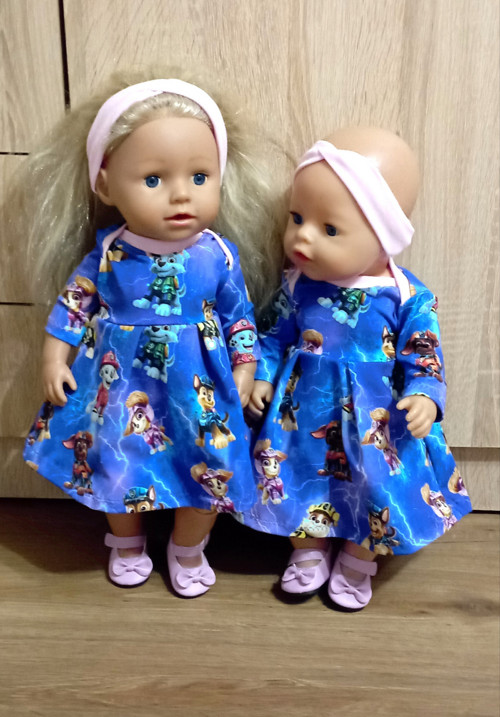 Šaty s čelenkou pro Baby Born panenku