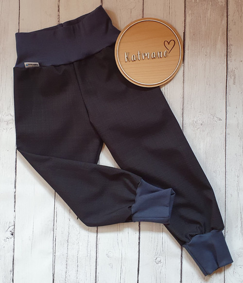 Jarní/podzimní softshell kalhoty černá — foto 1