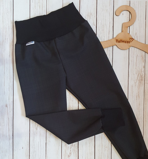 Jarní/podzimní softshell kalhoty černá — foto 1