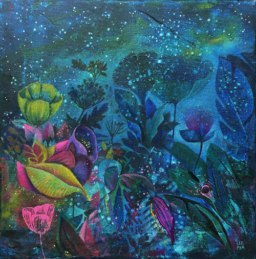 Magická zahrada - 30x30cm — foto 1