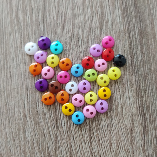 Plastové knoflíčky 6mm mix 10ks