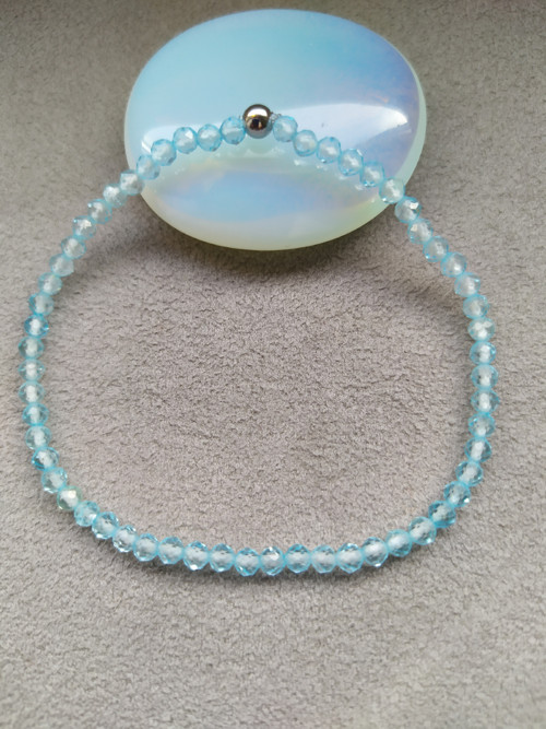 Náramek broušený Topaz Blue - 0,3