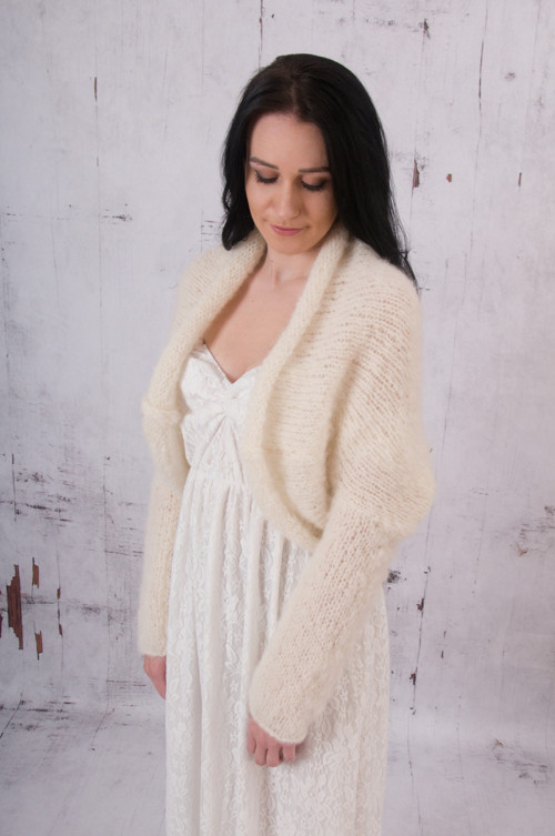 Hebké bolero Sára - alpaca,merino vlna