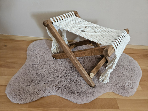 Macramé skládací podnožka na přání
