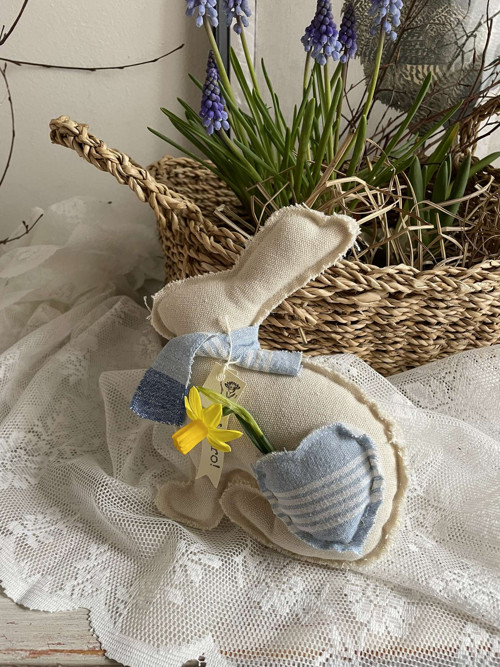 Textilní dekorace - zajíc — foto 1