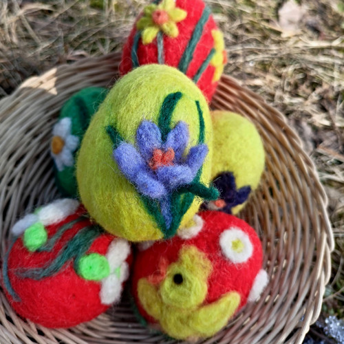 Vajíčko žluté, krokus