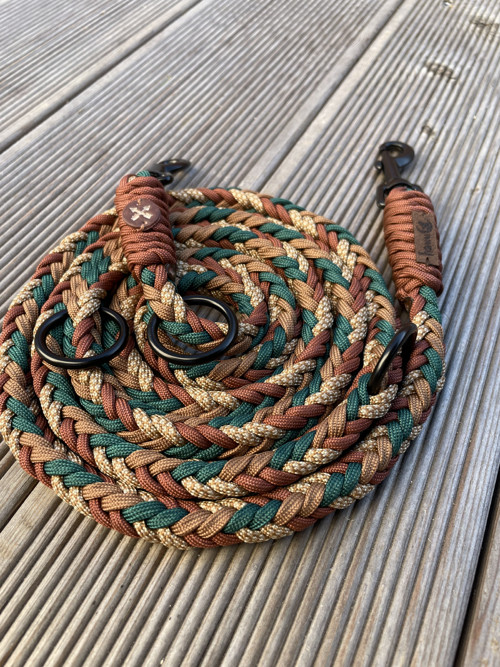 Handmade přepínací paracord vodítko - 1,5 m