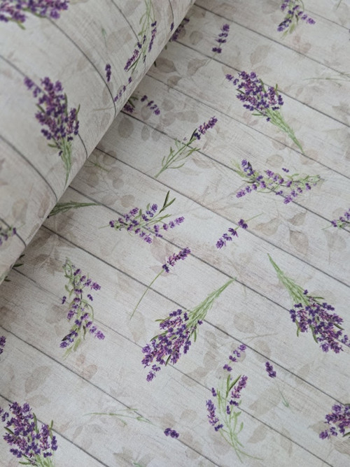 Látka-metráž dovoz Španělsko - LAVENDER 1