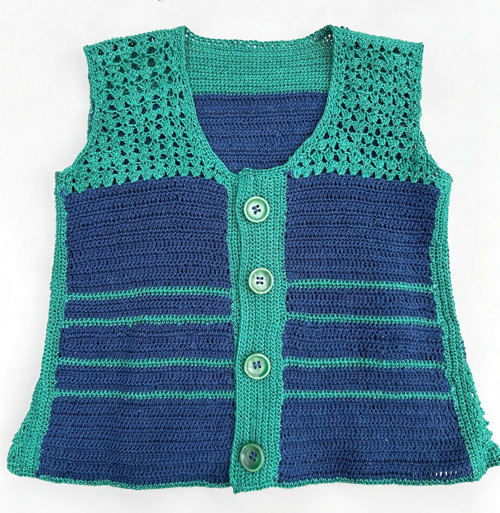 Top zeleno-modrý, vel.110
