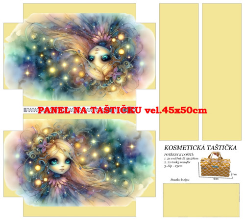 Panel na taštičku bavlna — foto 1