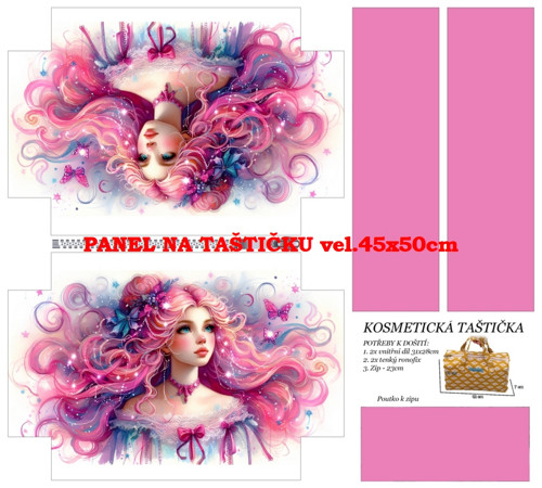 Panel na taštičku bavlna — foto 1