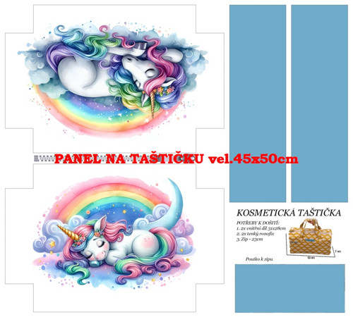 Panel na taštičku bavlna — foto 1