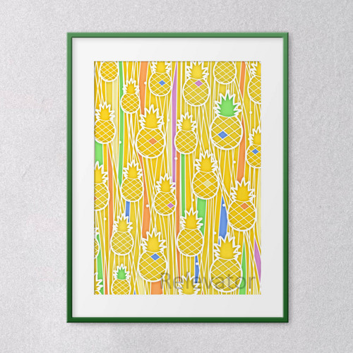 Fruit lace grafika - ananas — foto 1