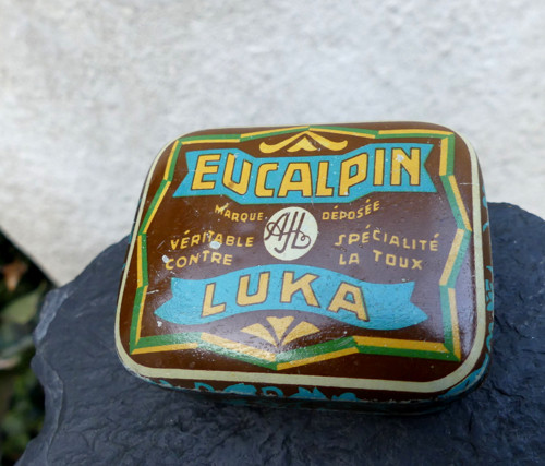 Eucalpin Luka...starožitná malá plechovka