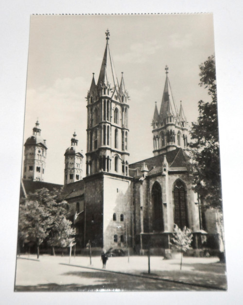 ČB čistá POHLEDNICE • Naumburg Dom, Německo