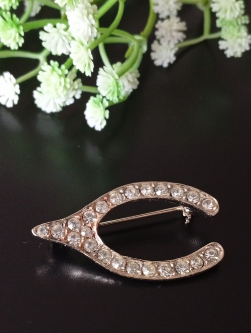 Elegantní vintage brož, značená MAR, 70-léta