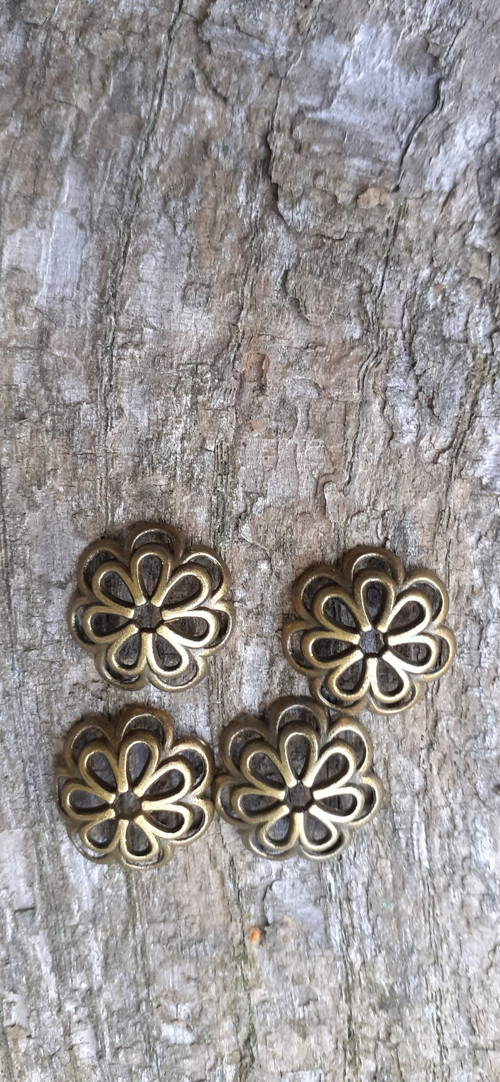 Kovový kaplík 14 x 1 mm, starobronz