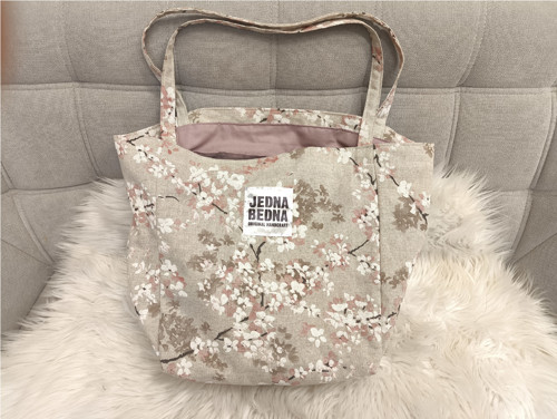 Látková taška- Shopper -Květy — foto 1