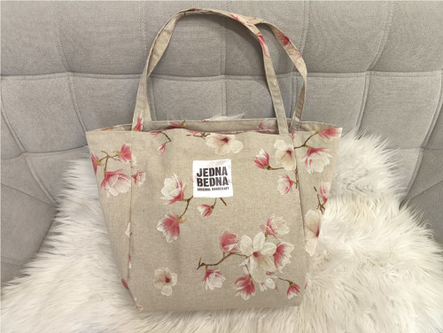 Látková taška- Shopper - Květiny 2