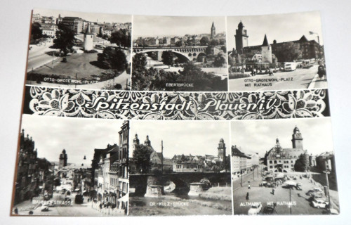 ČB čistá POHLEDNICE • Plauen, Německo