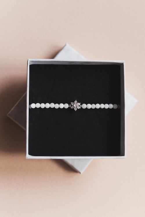 Náramek "Dotek jara", jadeit (4 mm)