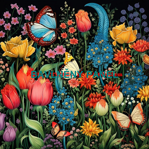 Bavlněný panel 25x25 cm - skladem