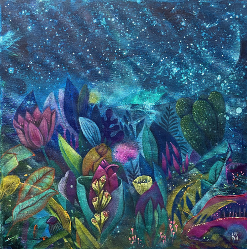 Magická zahrada - 30x30cm — foto 1