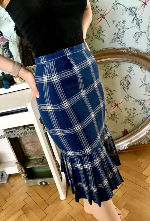Vintage sukně tartan — foto 1