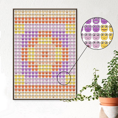 Grafika Žabí mozaika - ornament