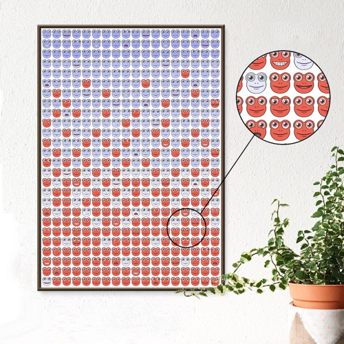 Grafika Žabí mozaika - přechod — foto 1