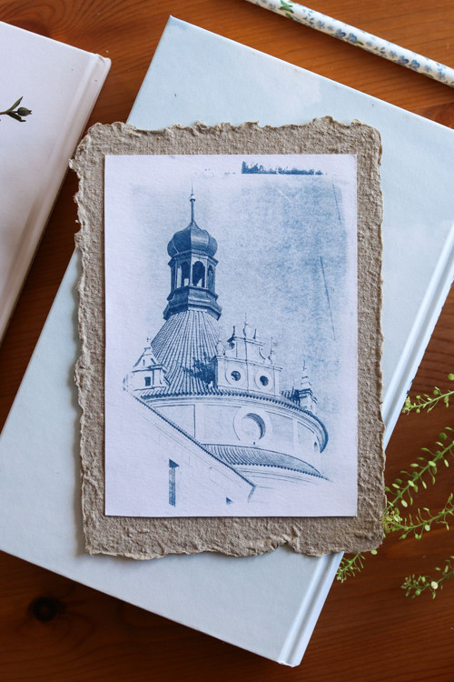 Přání na recyklovaném papíře - rotunda