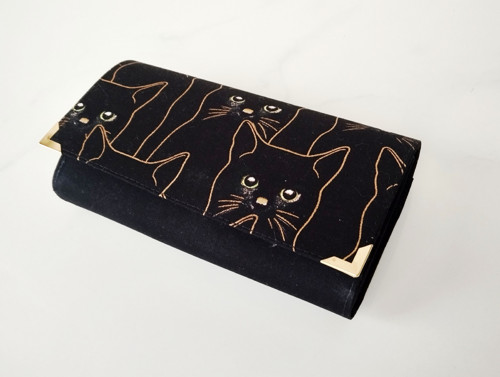 Peněženka Black cat - kočky -17cm na spoustu karet