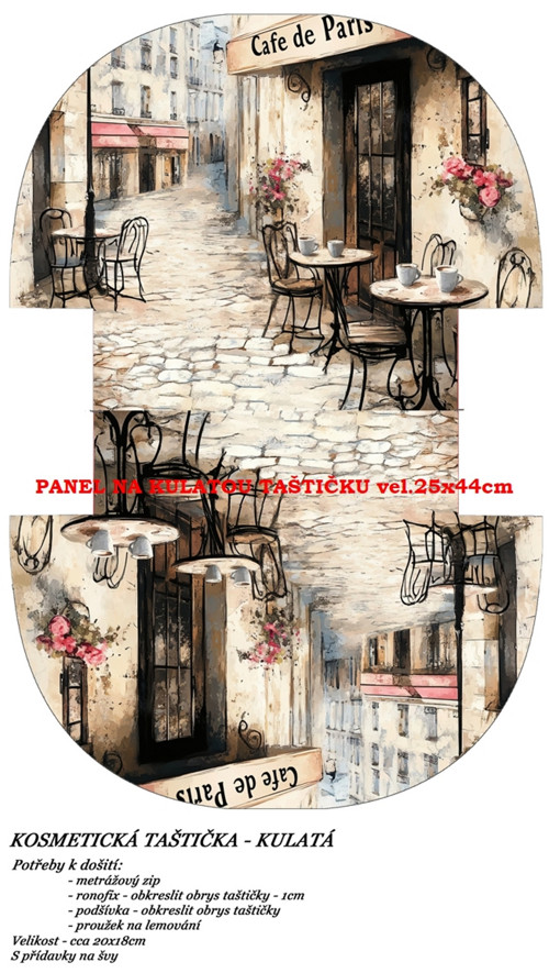 Panel na taštičku bavlna