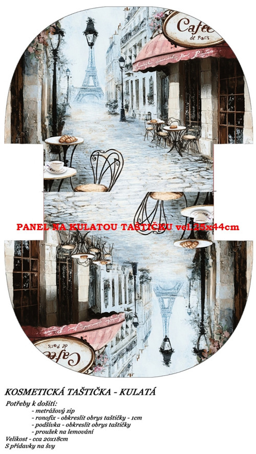 Panel na taštičku bavlna