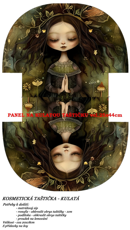 Panel na taštičku bavlna — foto 1