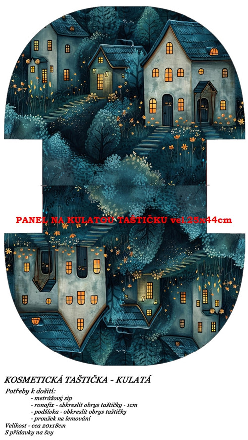 Panel na taštičku bavlna