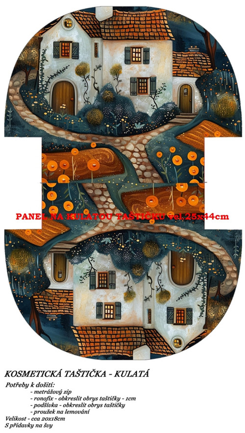 Panel na taštičku bavlna