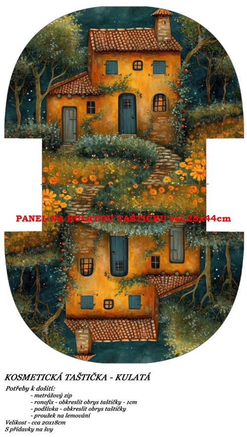 Panel na taštičku bavlna