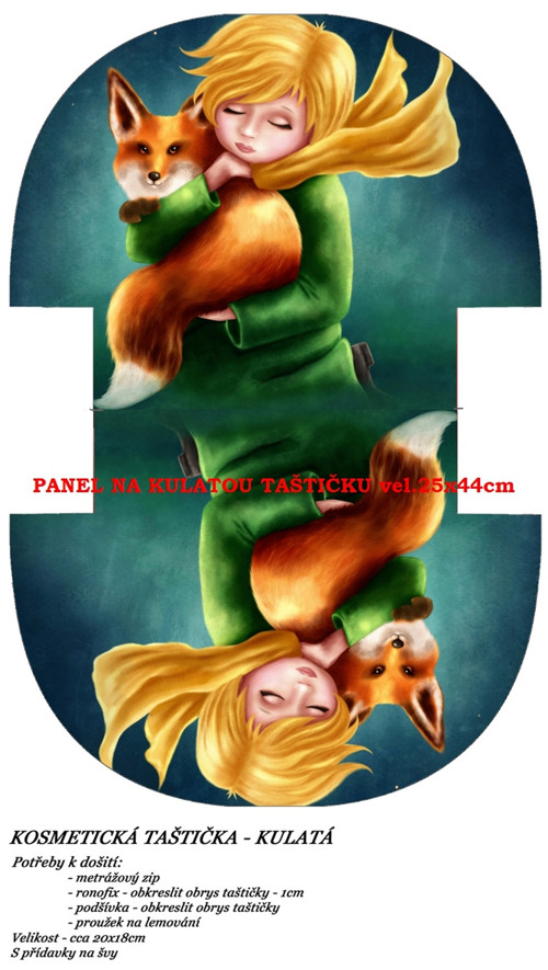 Panel na taštičku bavlna — foto 1