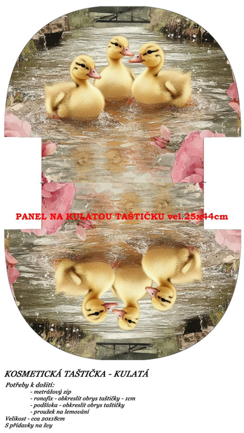 Panel na taštičku bavlna — foto 1