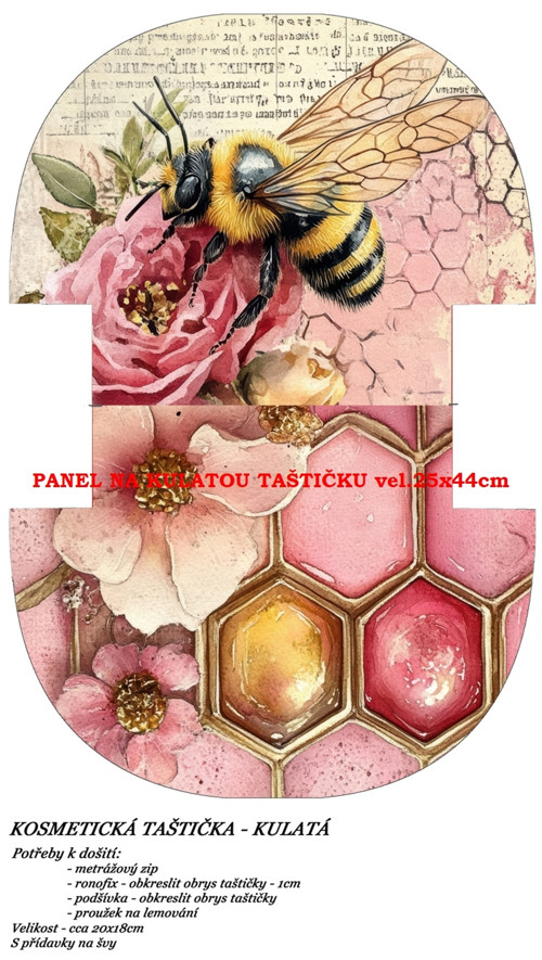 Panel na taštičku bavlna