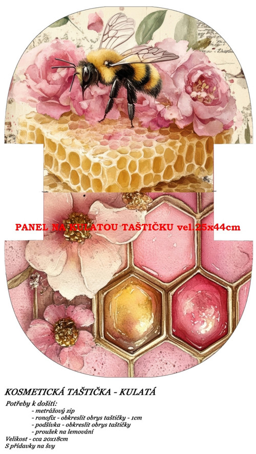 Panel na taštičku bavlna