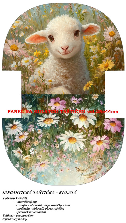 Panel na taštičku bavlna — foto 1