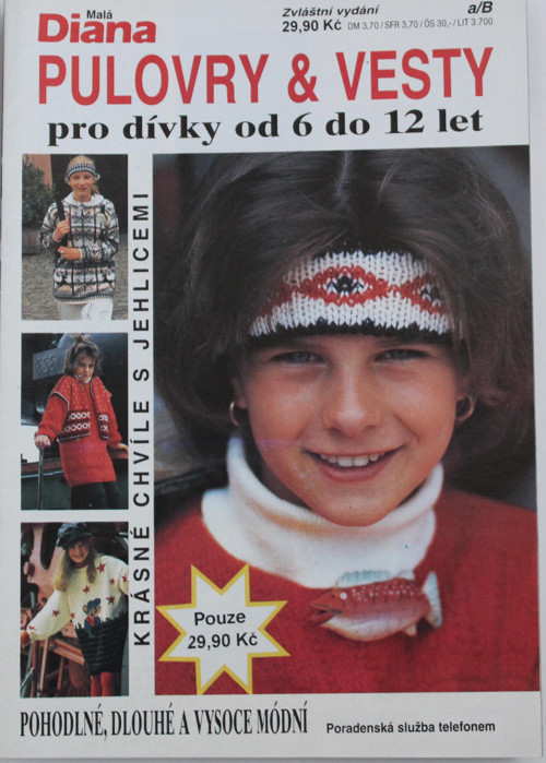 Časopis Diana Pulovry a vesty