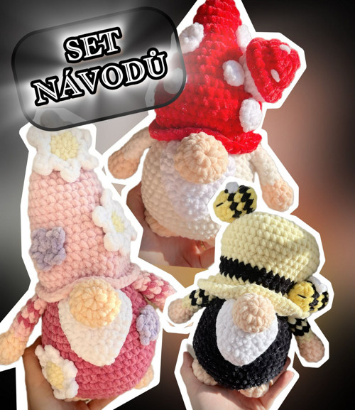 Set návodů na háčkované skřítky — foto 1